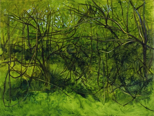 The Thicket, 30" x 40", oil on linen, 2005, private collection. The Thicket, 30" x 40", oil on linen, 2005, private collection.